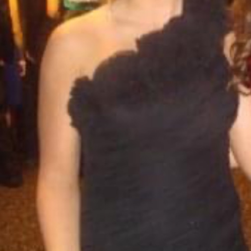 Calvin Kline one shoulder black cocktail dress